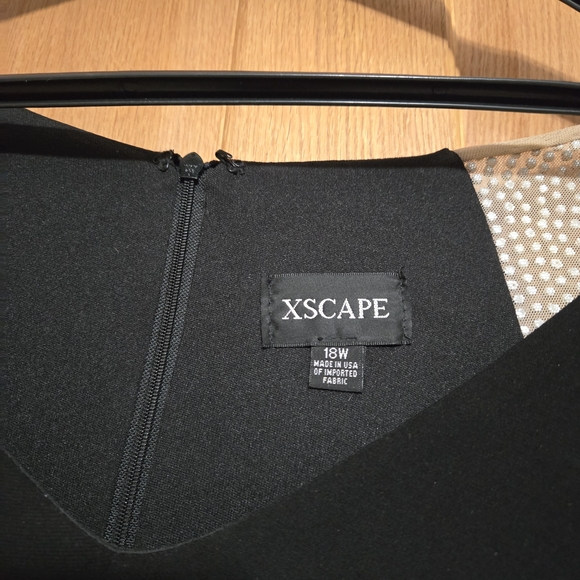 Xscape Black and Silver Long Sleeve Dress - Picture 2 of 2